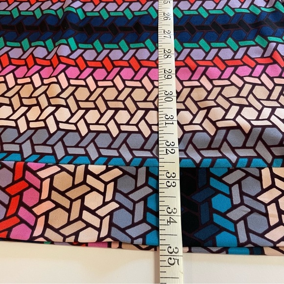 Trina Turk Signed Macee Stained Glass Print Sleeveless Dress Size 6 - Picture 9 of 10